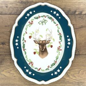 Anthropologie Lou Rota twelve days of Christmas Holiday platter
